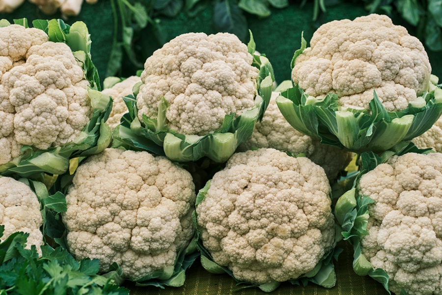 Cauliflower Air Fryer Recipes Heads of Cauliflower Stacked on Top of Each Other